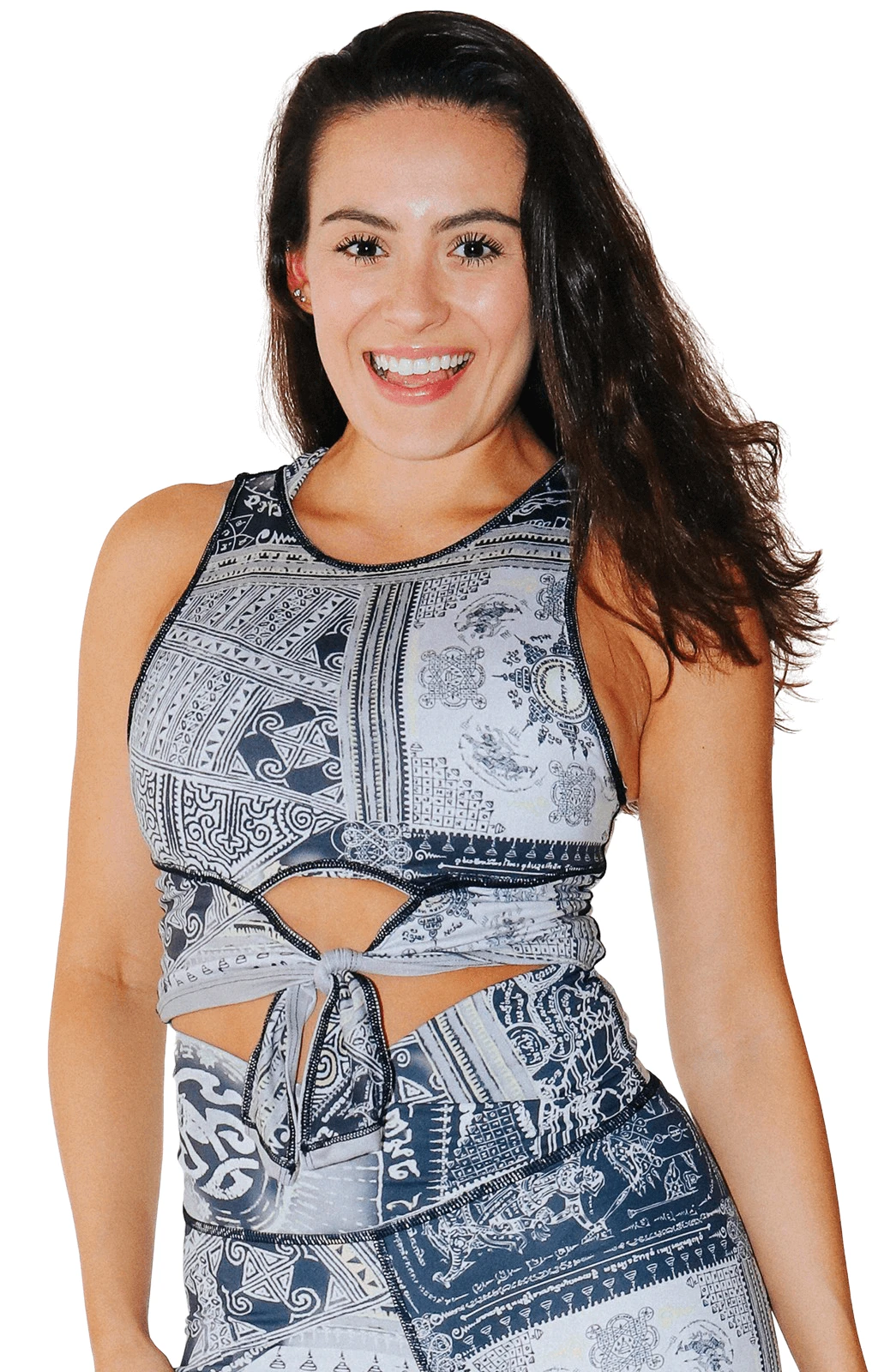 Reversible Knot Top In Sedate Cirebon 3 Reversible Knot Top In Sedate Cirebon - Image 3