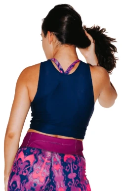 Reversible Knot Top In Vibrant Bukhara 11 Reversible Knot Top In Vibrant Bukhara -YOGA DEMOCRACY Sales 1606 VibrantBukhara back2 removebg