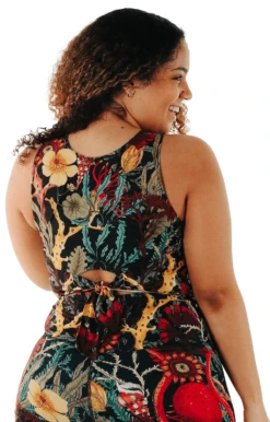 Reversible Knot Top In Coral My Name -YOGA DEMOCRACY Sales 1606 coral back2 removebg