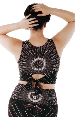 Reversible Knot Top In Humble Warrior -YOGA DEMOCRACY Sales 1606 humble back2 removebg