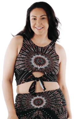 Reversible Knot Top In Humble Warrior -YOGA DEMOCRACY Sales 1606 humble front1 removebg