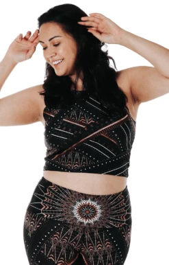 Reversible Knot Top In Humble Warrior -YOGA DEMOCRACY Sales 1606 humble front2 removebg