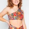 The Maverick Bra In Tropical Paradise -YOGA DEMOCRACY Sales 1610 TropicalParadise front