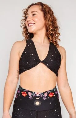 Reversible Twist Top In Celestial Timing -YOGA DEMOCRACY Sales 1611 CelestialTiming front1