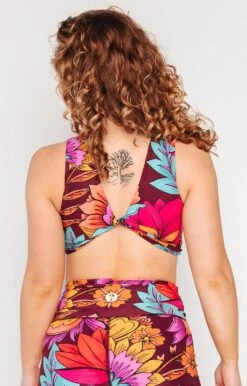 Reversible Twist Top In Indie Flow -YOGA DEMOCRACY Sales 1611 IndieFlow Back1