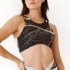 Reversible Twist Top In River Rock -YOGA DEMOCRACY Sales 1611 stone front2