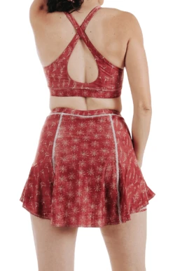 Ace Skirt In Terracotta Time -YOGA DEMOCRACY Sales 1701 Terracotta back removebg