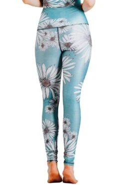 Flower Child Printed Yoga Leggings -YOGA DEMOCRACY Sales Cropped 1103 back1 flowerchild af4db247 20d9 44f3 8088 f0967666886f