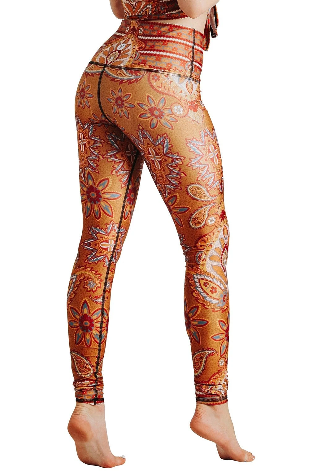 Rad Paisley Printed Yoga Leggings 4 Rad Paisley Printed Yoga Leggings - Image 4