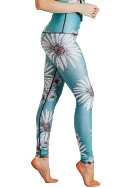 Flower Child Printed Yoga Leggings -YOGA DEMOCRACY Sales Cropped 1103 side1 flowerchild 67f76896 f9e3 46ec 8000 17ae9255693c