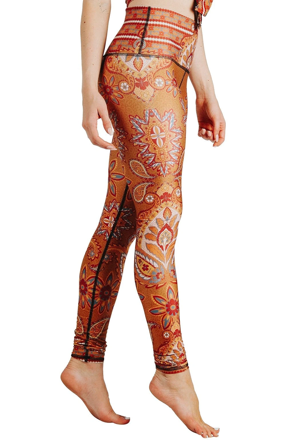 Rad Paisley Printed Yoga Leggings 5 Rad Paisley Printed Yoga Leggings - Image 5