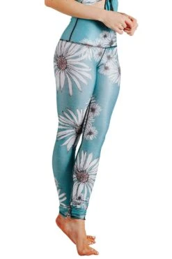 Flower Child Printed Yoga Leggings -YOGA DEMOCRACY Sales Cropped 1103 side2 flowerchild bf8b9a7c aa95 4f3f a3b4 c094a4e7ae73