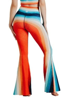Retro Rainbow Printed Bell Bottoms -YOGA DEMOCRACY Sales Cropped 1114 back1 retrorainbow b7ecc704 77cf 420f aee5 bba5f465c892