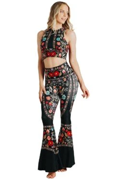 Rustica Printed Bell Bottoms -YOGA DEMOCRACY Sales Cropped 1114 front rustica FB 0c5cf8d6 80b2 47e2 89b1 e3f31e44091f