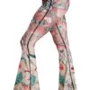 Pretty In Pink Printed Bell Bottoms