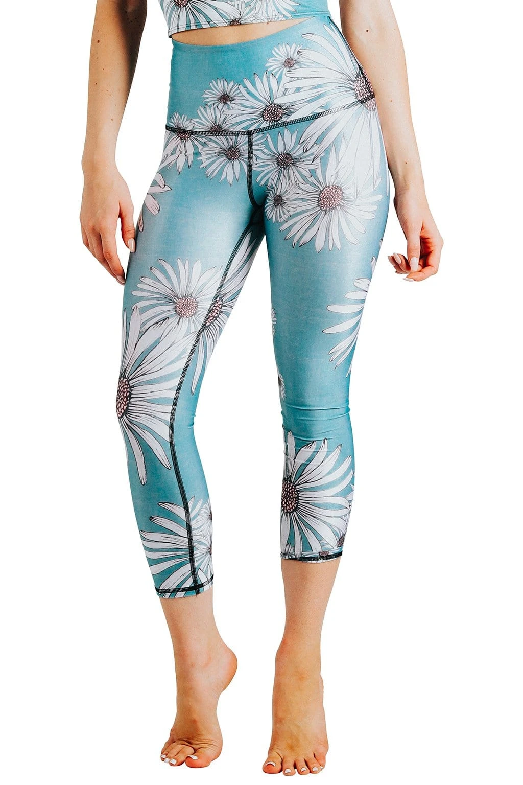 Flower Child Printed Yoga Crops 5 Flower Child Printed Yoga Crops - Image 5