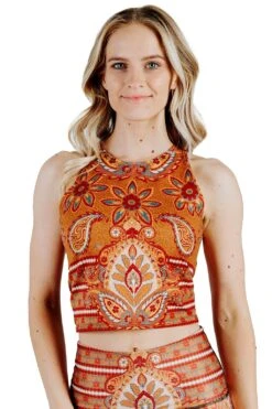 Reversible Knot Top In Rad Paisley