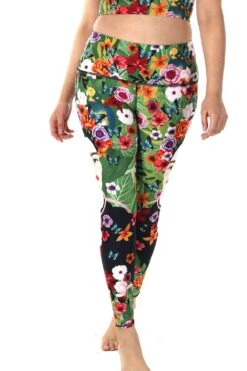 Kahlo Printed Yoga Leggings -YOGA DEMOCRACY Sales PLUS SIZE 10