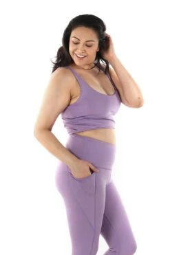 Limitless Sports Bra In Amethyst - Medium Support, A - E Cups 12 Limitless Sports Bra In Amethyst - Medium Support, A - E Cups -YOGA DEMOCRACY Sales PLUS SIZE 94