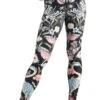 Pretty In Black Printed Yoga Legging