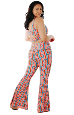 Rainbow Chaser Printed Bell Bottoms -YOGA DEMOCRACY Sales rainbow